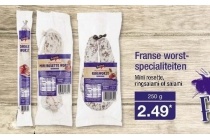 franse worst specialiteiten