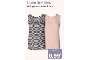 blouse sleeveless