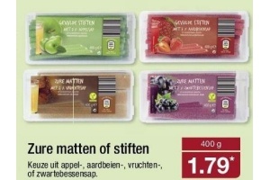 zure matten of stiften