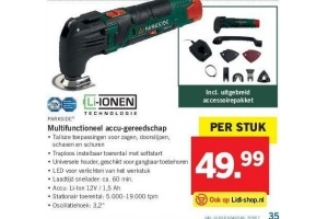multifunctioneel accu gereedschap