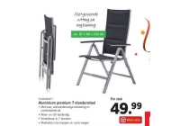 aluminium premium 7 standen stoel