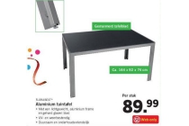 florabest aluminium tuintafel