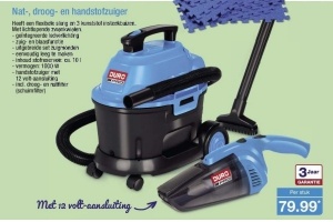 nat droog en handstofzuiger