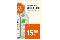 absolut vodka lime