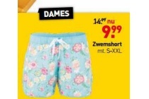 zwemshort dames