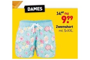 zwemshort dames