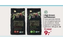 high grown koffiebonen nu 2 stuks voor eur9