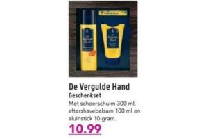 de vergulde hand geschenkset