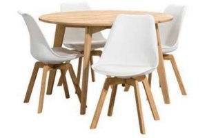 setvoordeel 1 tafel mauri 80x120cm en 4 stoelen umix