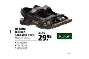 regatta lederen sandalen haris