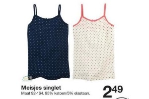 meisjes singlet