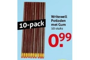 writewell potloden met gum