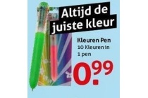 kleuren pen