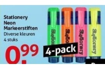 stationery neon markeerstiften