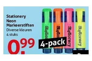 stationery neon markeerstiften