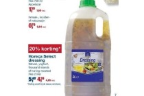 horeca select dressing