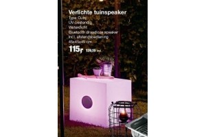 verlichte tuinspeaker