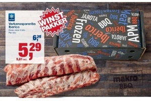 varkensspareribs iberico