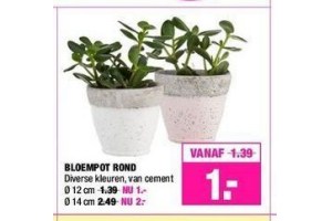 bloempot rond