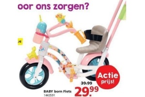 Corroderen Per ongeluk Redelijk Baby born fiets voor €29,99 - Beste.nl