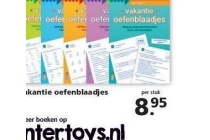 vakantie oefenblaadjes