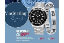 regal horloge en stalen armband in cadeaudoosje