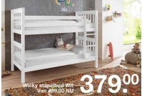 wicky stapelbed wit