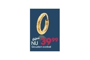 gouden oorbel