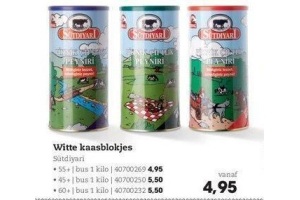 witte kaasblokjes