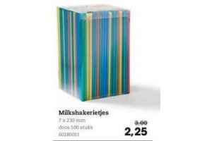 milkshakerietjes