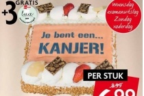 je bent een kanjer slagroomtaart