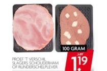 slagers schouderham of runderschelp