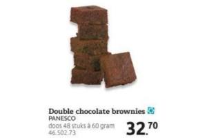 double chocolate brownies