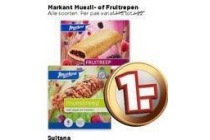 markant muesli of fruitrepen
