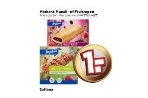 markant muesli of fruitrepen