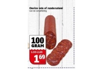 chorizo vela of rundersalami