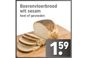 boerenvloerbrood wit sesam