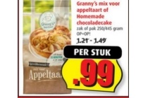 granny s mix voor appeltaart of chocolade cake