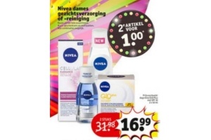 nivea dames gezichtsverzorging en reiniging