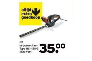 OK heggenschaar Type 450 watt nu voor - Beste.nl