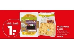 plus verse pasta