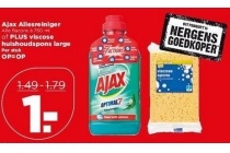 ajax allesreiniger of plus viscose huishoudspons large