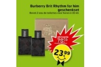burberry brit rhythm for him geschenkset