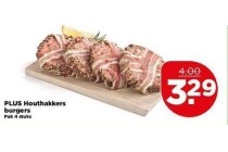 plus houthakkersburgers