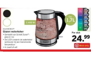 glazen waterkoker