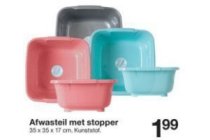 afwasteil met stopper