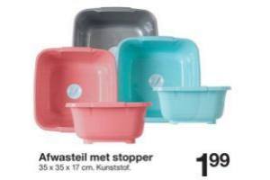 afwasteil met stopper