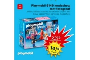 playmobil 6149 modeshow met fotograaf