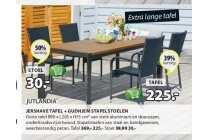 jershave tafel gudhjem stapelstoelen