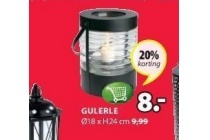 gulerle lantaarn nu met 20 korting